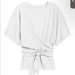NWT Banana Republic Supima Cotton Wrap White Top